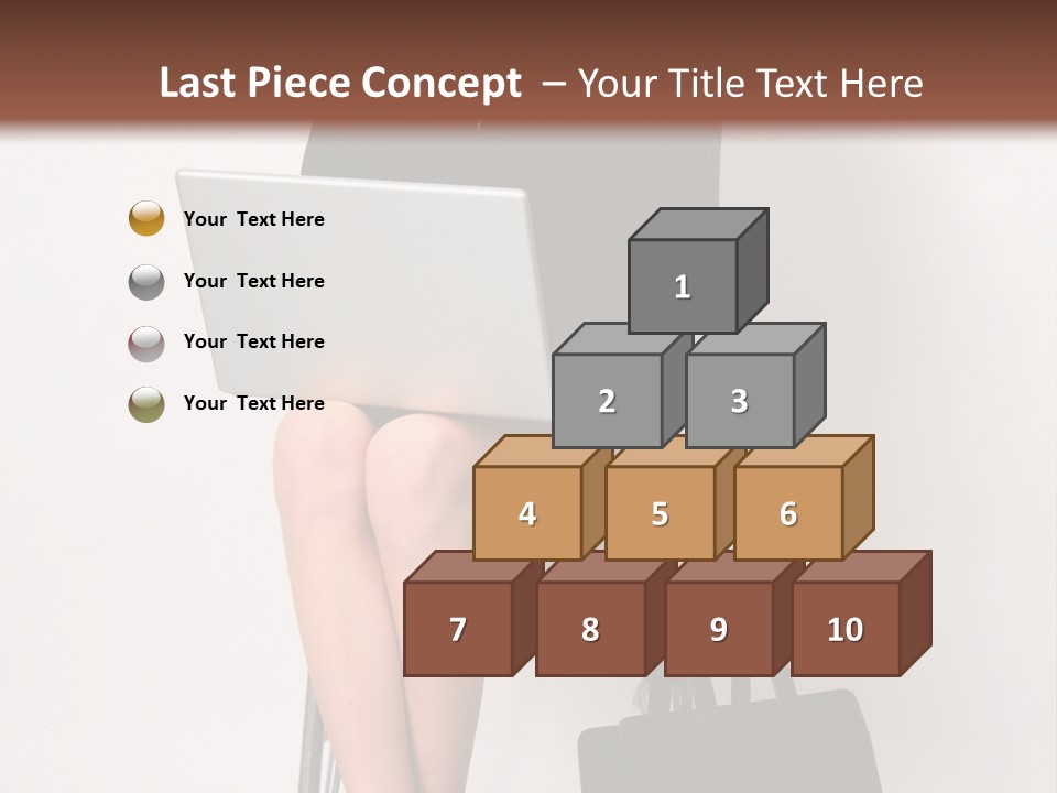 Market Worker Laptop PowerPoint Template