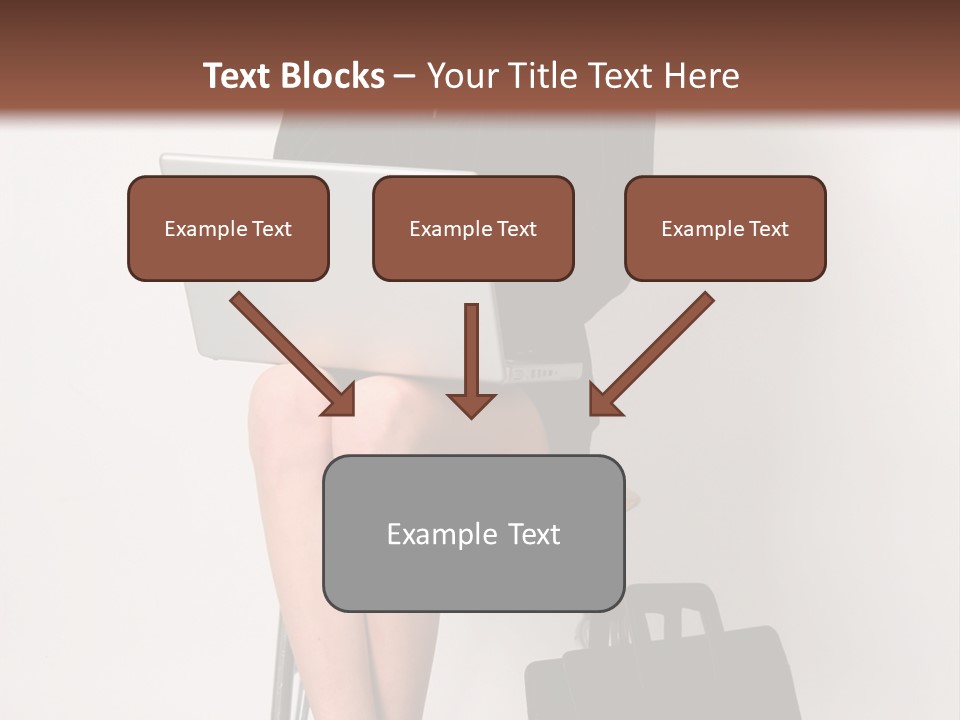 Market Worker Laptop PowerPoint Template