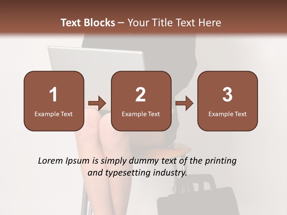 Market Worker Laptop PowerPoint Template