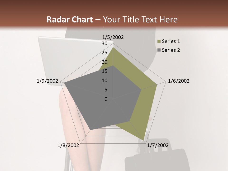 Market Worker Laptop PowerPoint Template