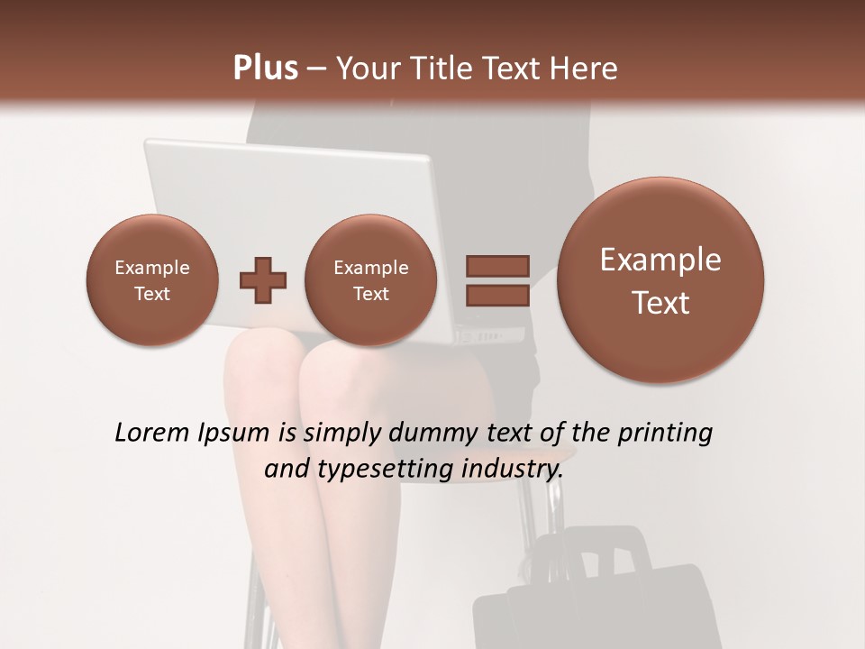 Market Worker Laptop PowerPoint Template