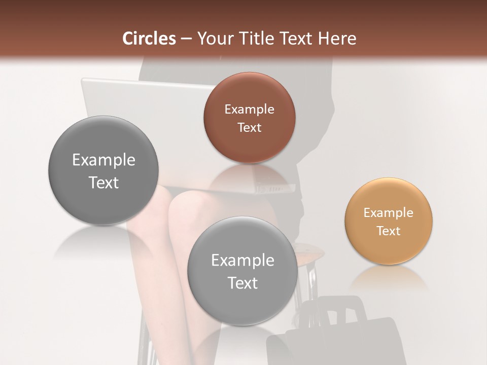 Market Worker Laptop PowerPoint Template