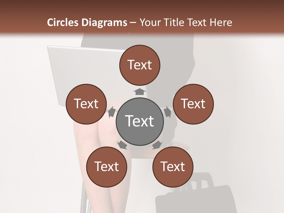 Market Worker Laptop PowerPoint Template