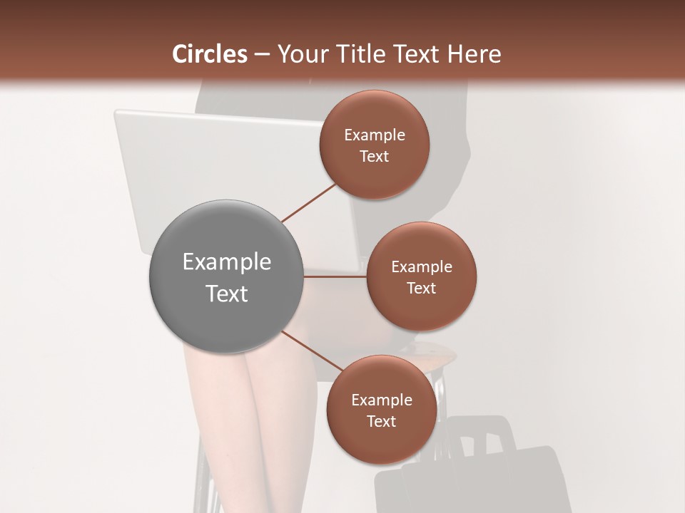 Market Worker Laptop PowerPoint Template