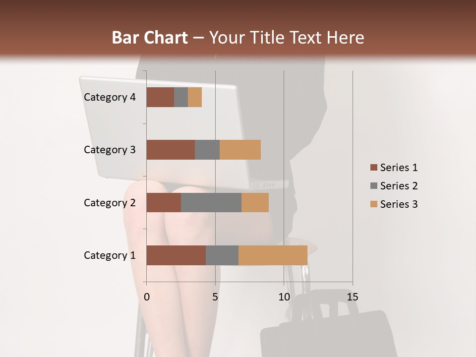 Market Worker Laptop PowerPoint Template