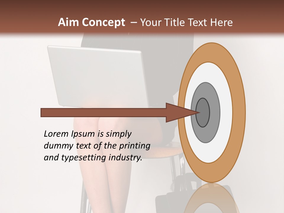 Market Worker Laptop PowerPoint Template