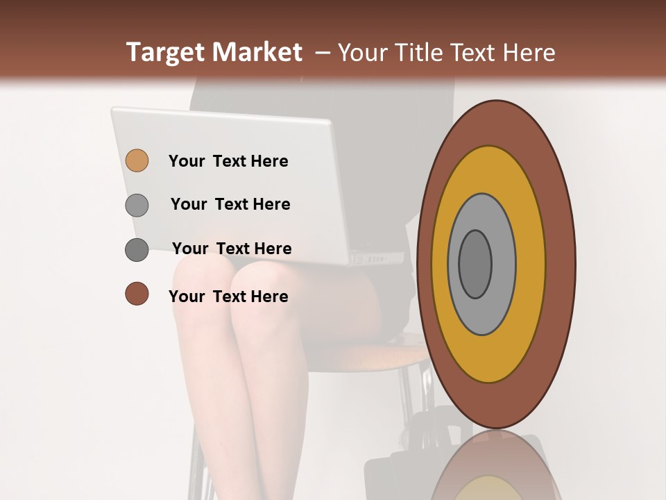 Market Worker Laptop PowerPoint Template