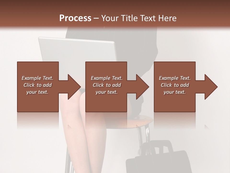 Market Worker Laptop PowerPoint Template