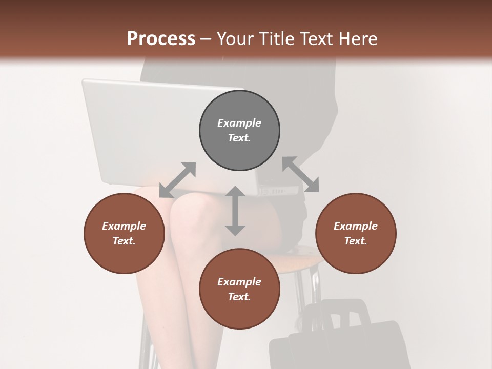 Market Worker Laptop PowerPoint Template