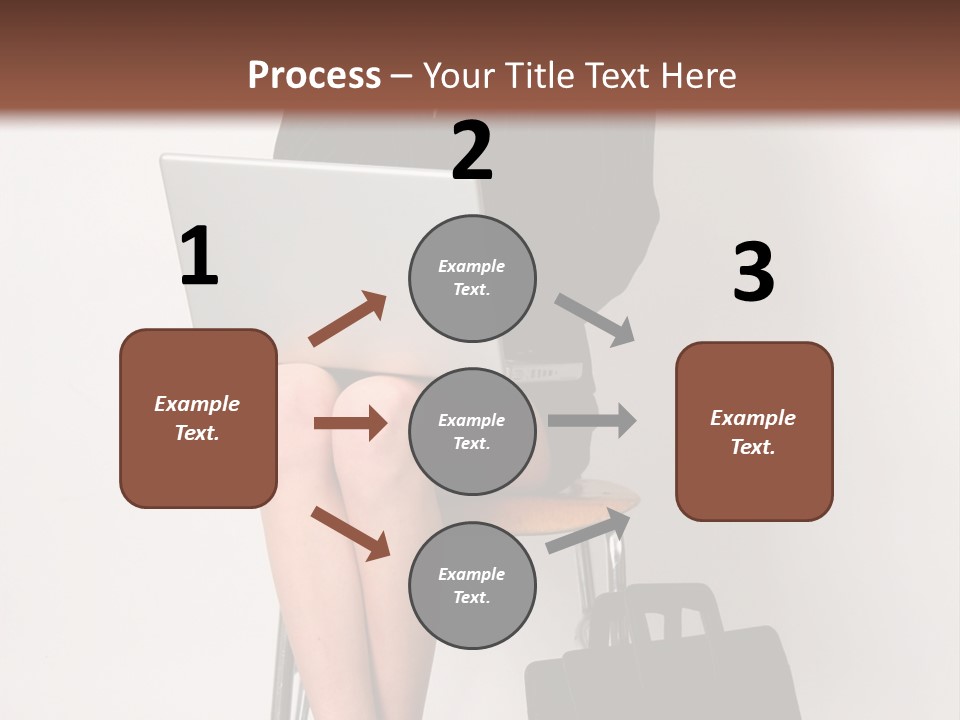 Market Worker Laptop PowerPoint Template