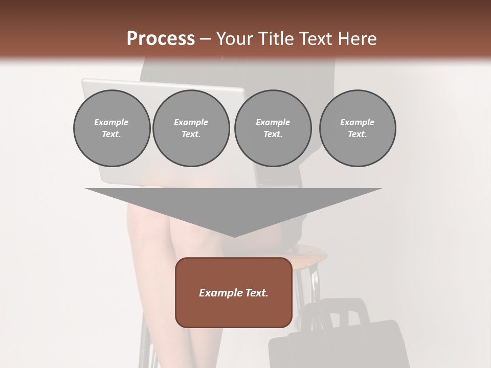 Market Worker Laptop PowerPoint Template