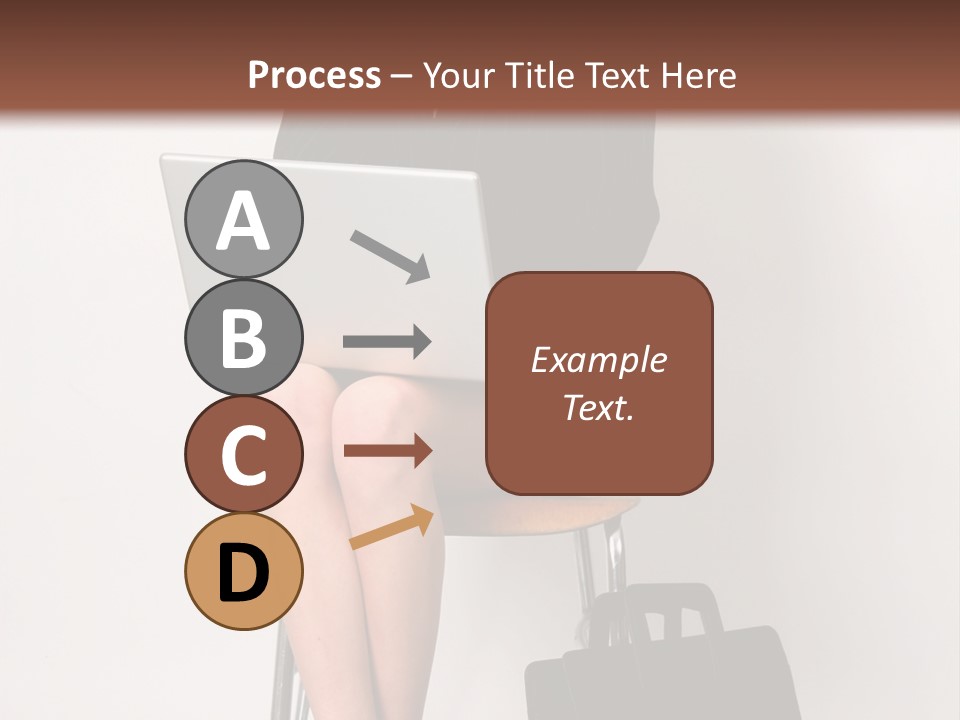 Market Worker Laptop PowerPoint Template
