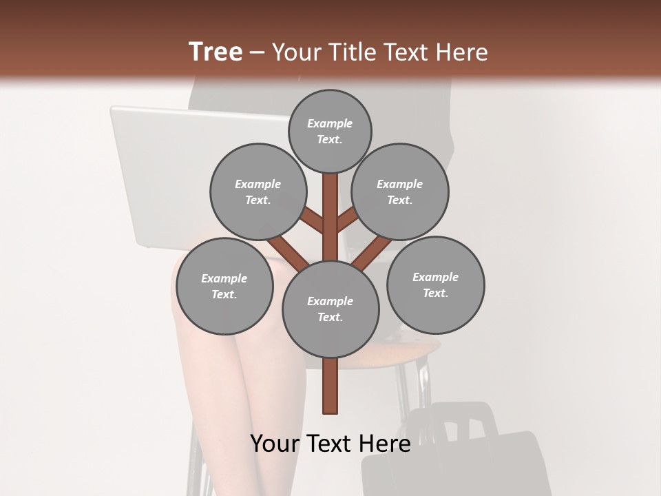 Market Worker Laptop PowerPoint Template