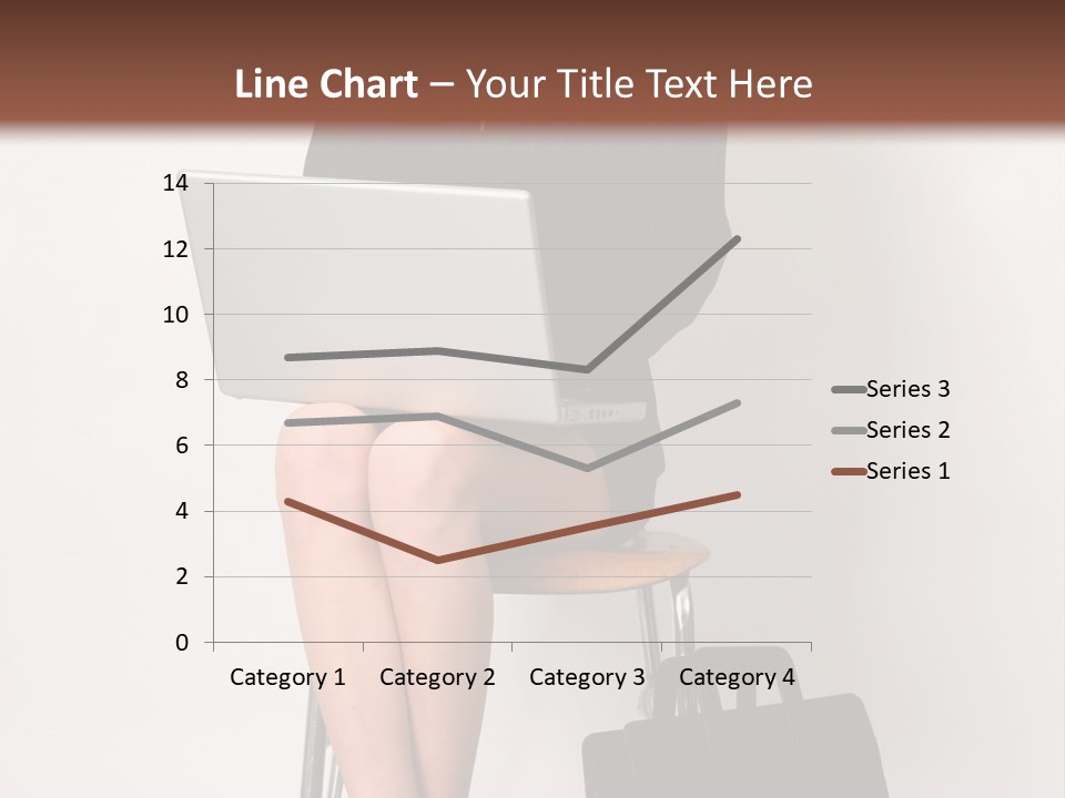Market Worker Laptop PowerPoint Template