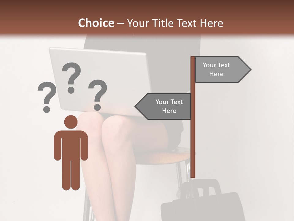 Market Worker Laptop PowerPoint Template