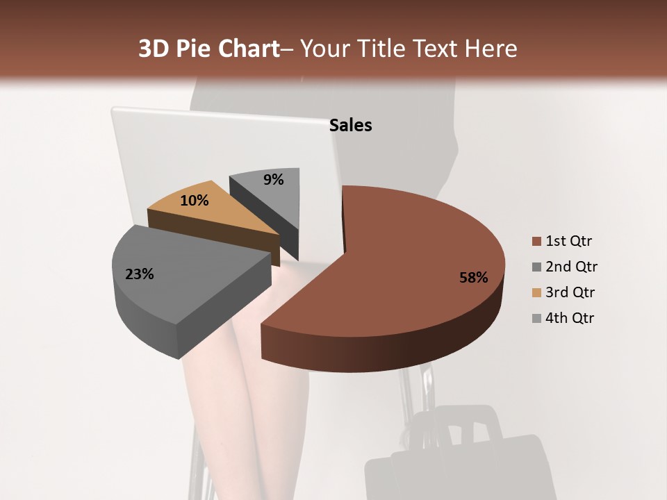 Market Worker Laptop PowerPoint Template