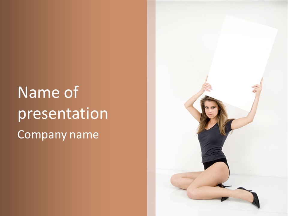 Girl Audience Teenager PowerPoint Template