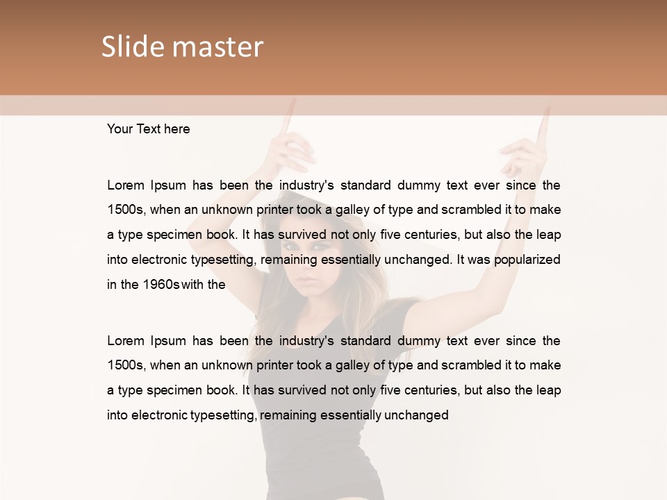 Girl Audience Teenager PowerPoint Template