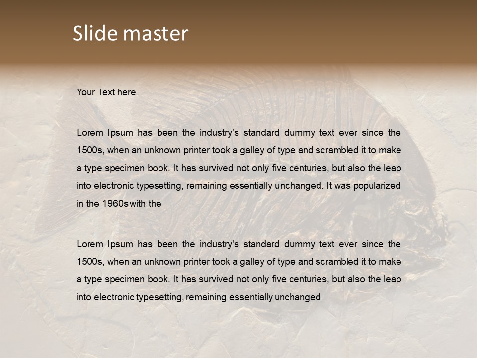 Fish Fossil Wilderness PowerPoint Template