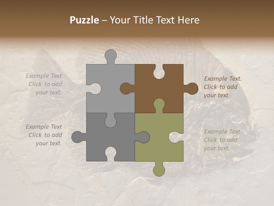 Fish Fossil Wilderness PowerPoint Template