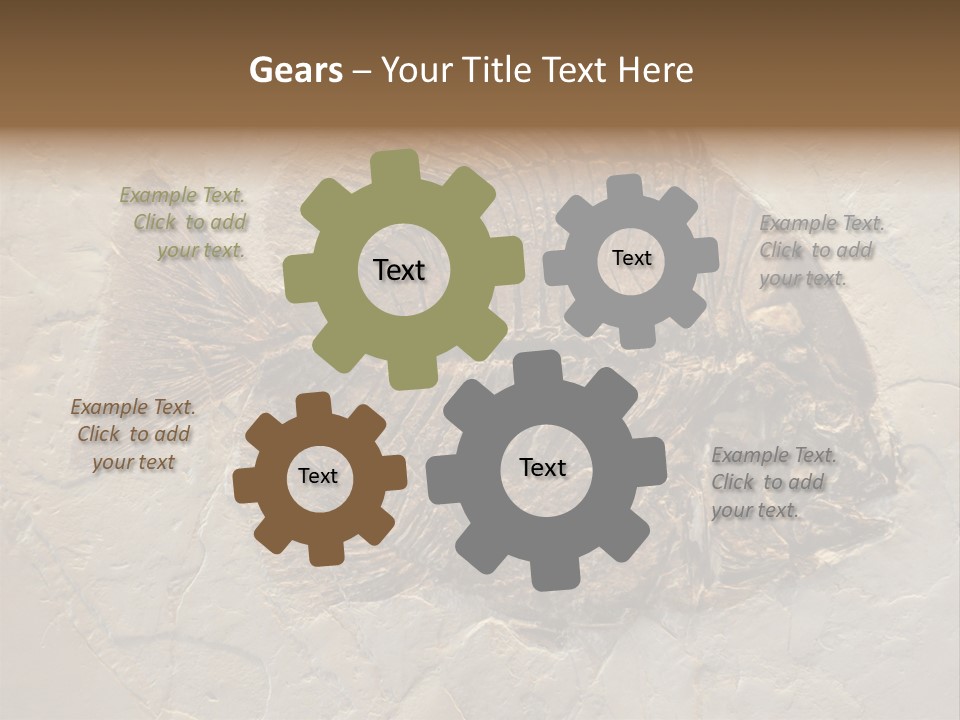 Fish Fossil Wilderness PowerPoint Template