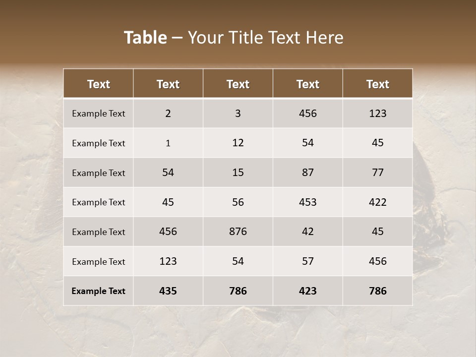 Fish Fossil Wilderness PowerPoint Template