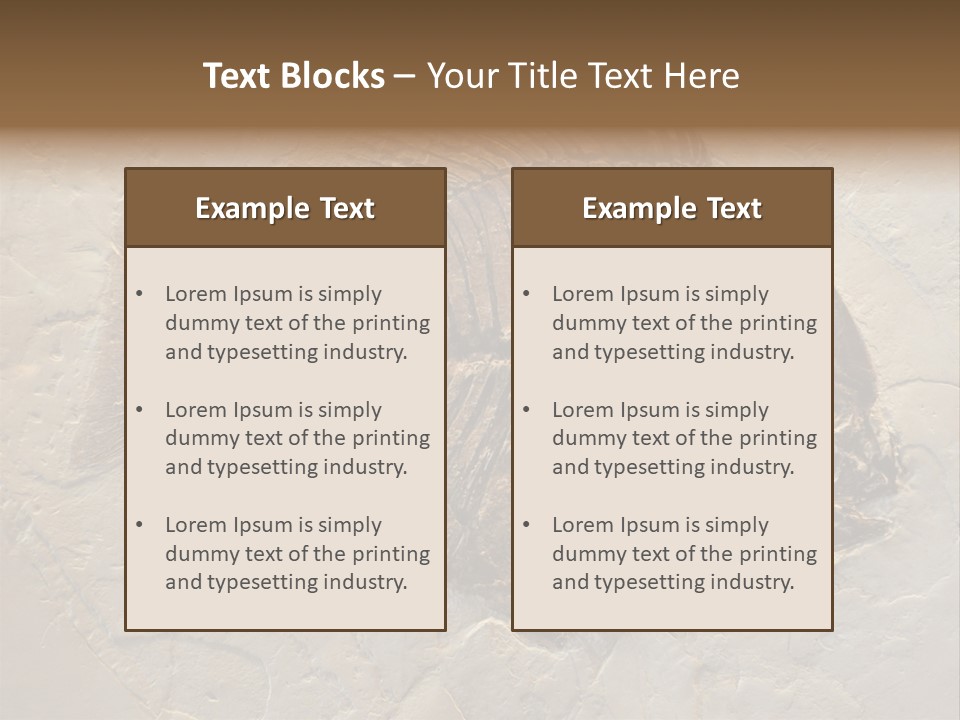 Fish Fossil Wilderness PowerPoint Template