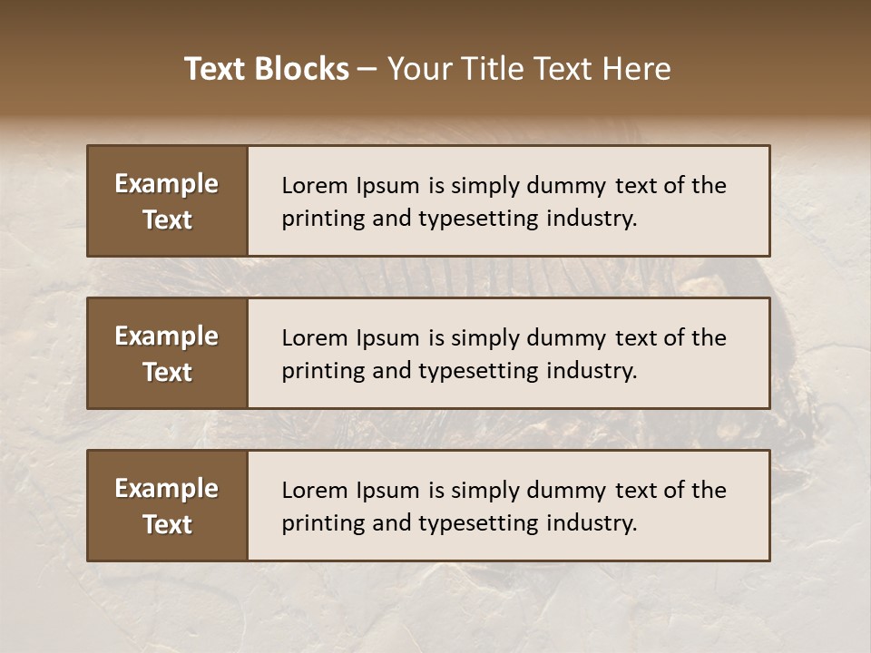 Fish Fossil Wilderness PowerPoint Template