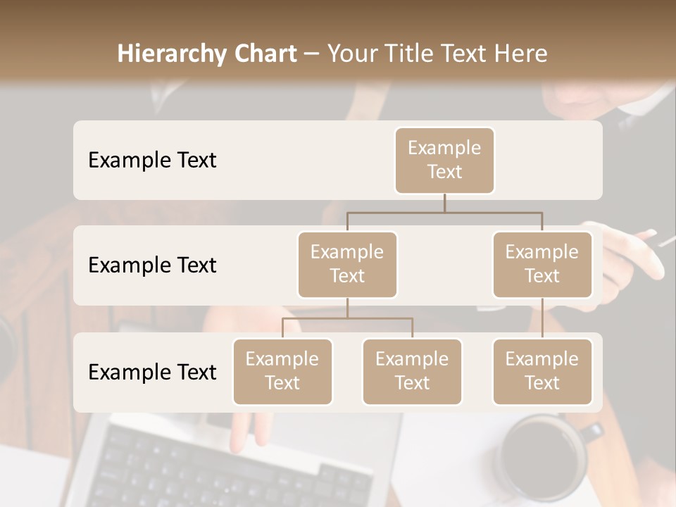 Dark Pen Laptop PowerPoint Template