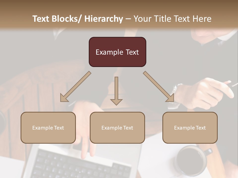 Dark Pen Laptop PowerPoint Template