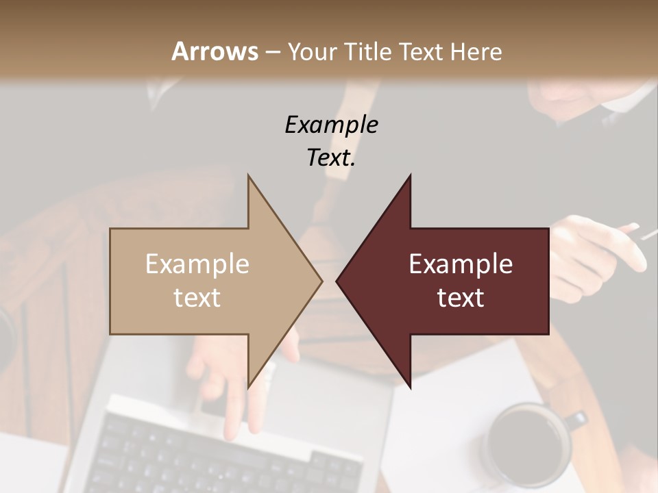 Dark Pen Laptop PowerPoint Template