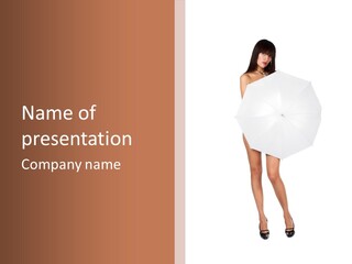 Back Ual Umbrella PowerPoint Template