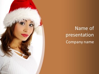 Star Attractive Female PowerPoint Template