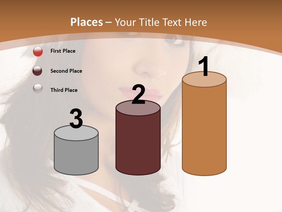 Star Attractive Female PowerPoint Template