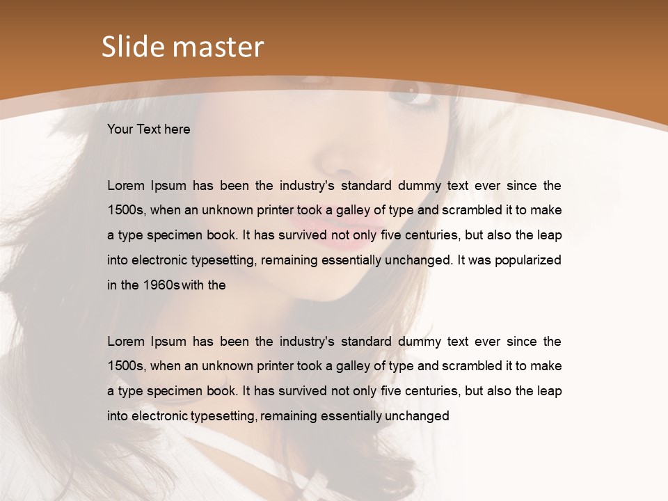 Star Attractive Female PowerPoint Template