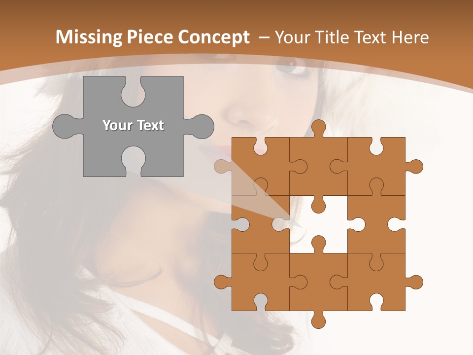 Star Attractive Female PowerPoint Template