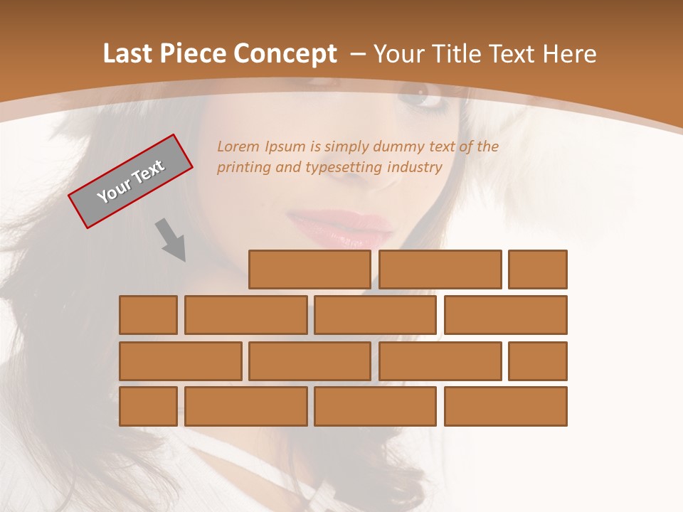 Star Attractive Female PowerPoint Template