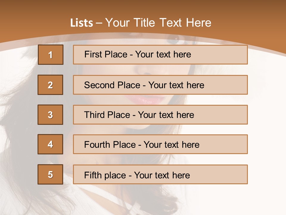Star Attractive Female PowerPoint Template