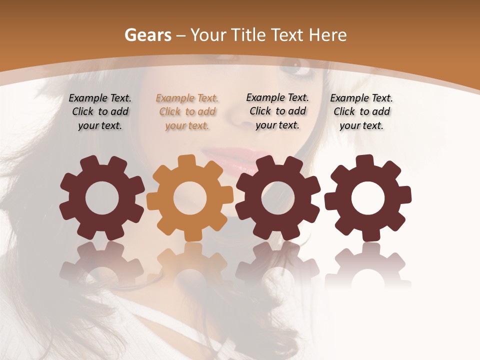 Star Attractive Female PowerPoint Template