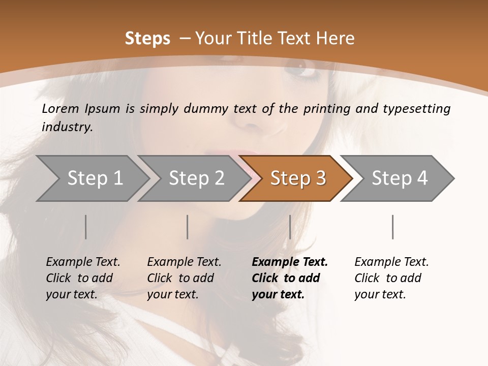 Star Attractive Female PowerPoint Template