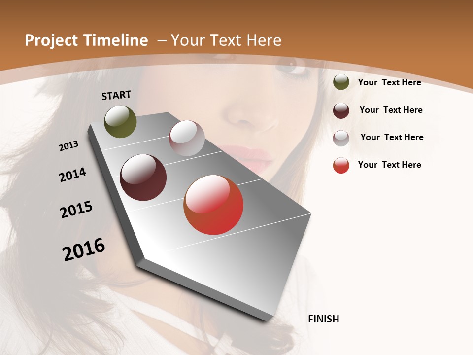 Star Attractive Female PowerPoint Template