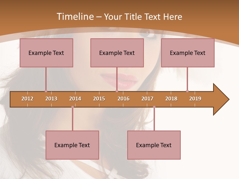 Star Attractive Female PowerPoint Template