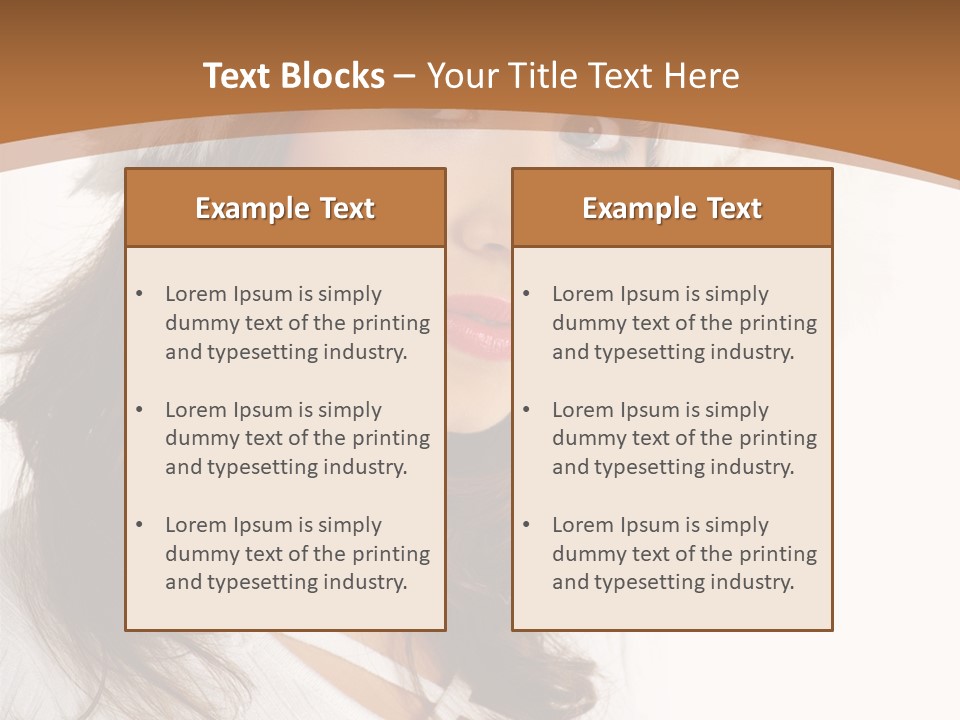 Star Attractive Female PowerPoint Template