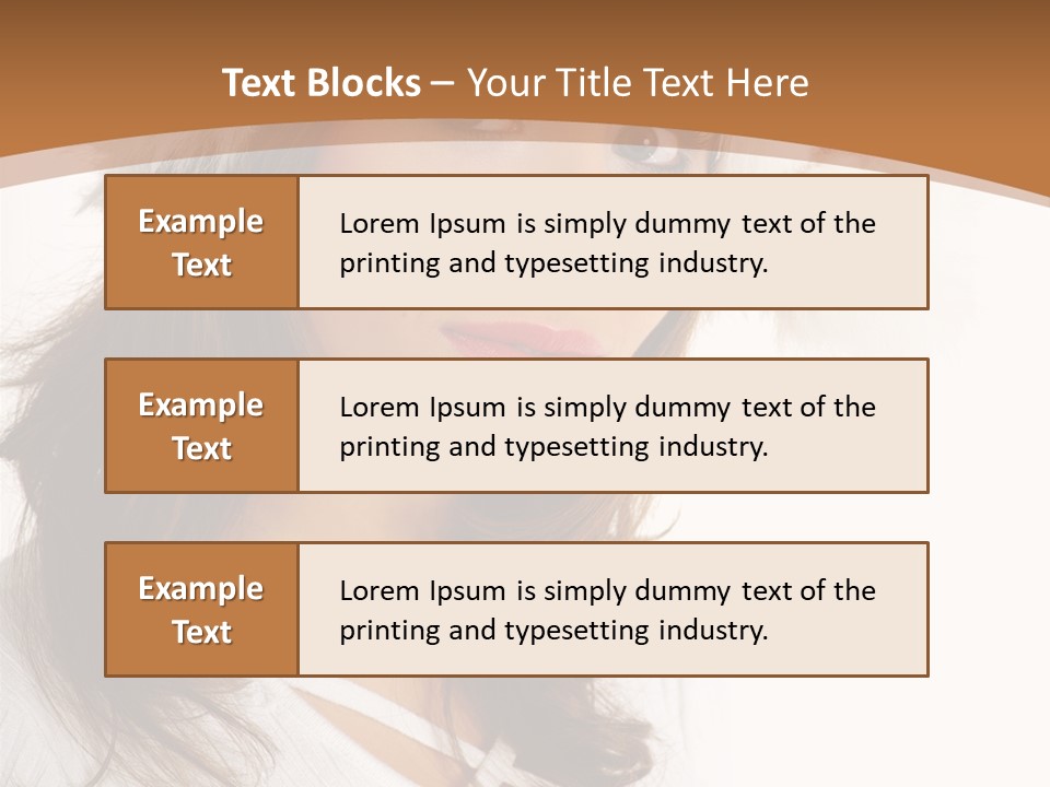 Star Attractive Female PowerPoint Template