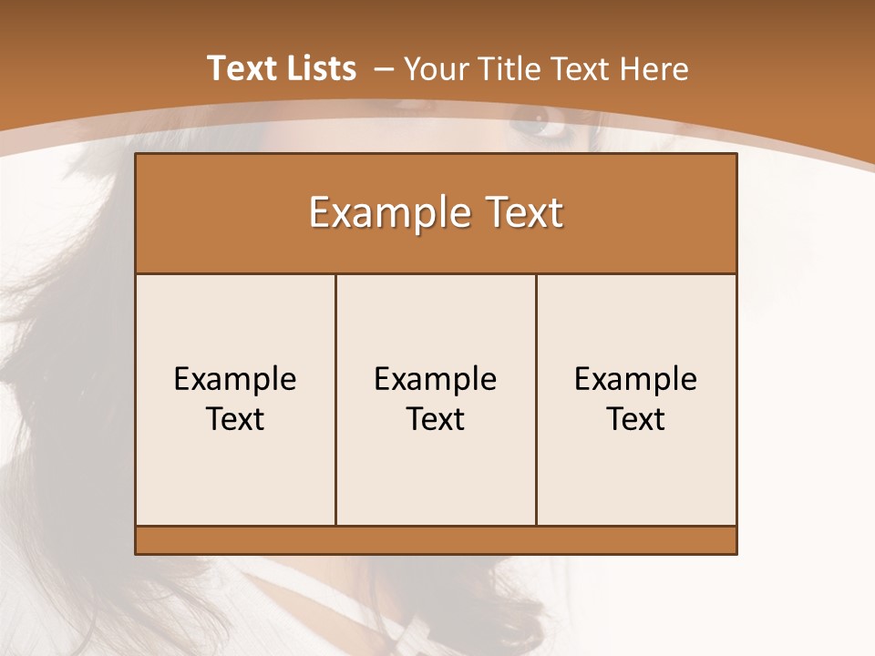 Star Attractive Female PowerPoint Template