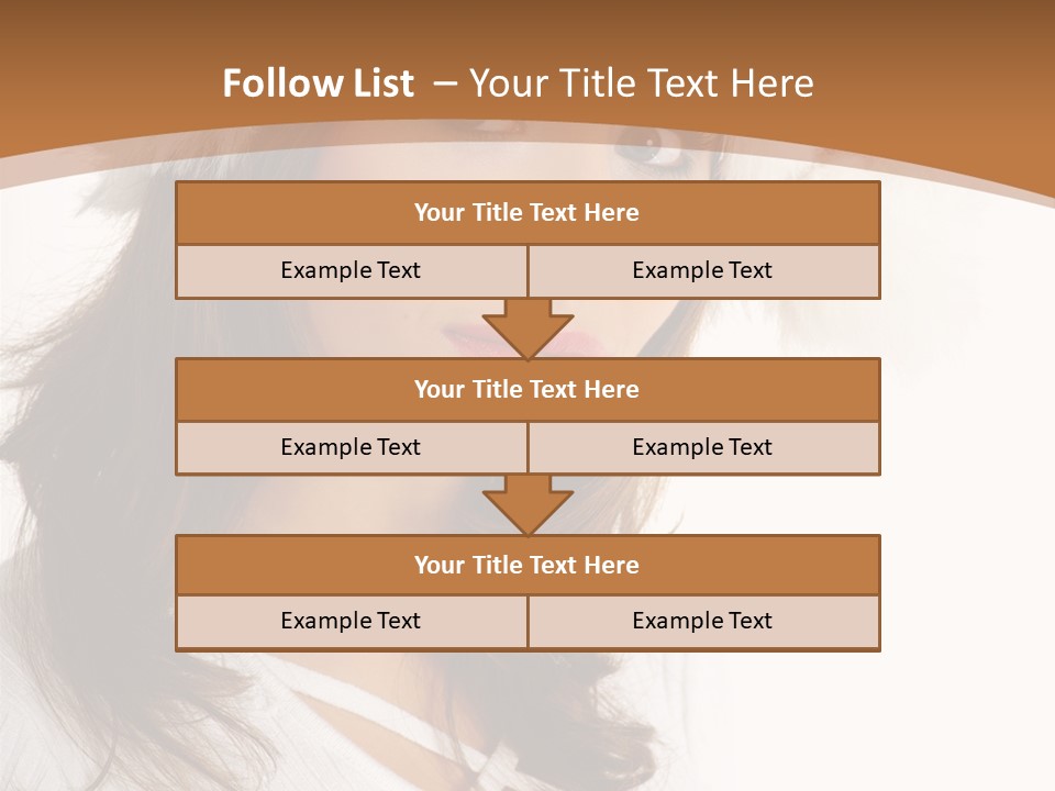 Star Attractive Female PowerPoint Template