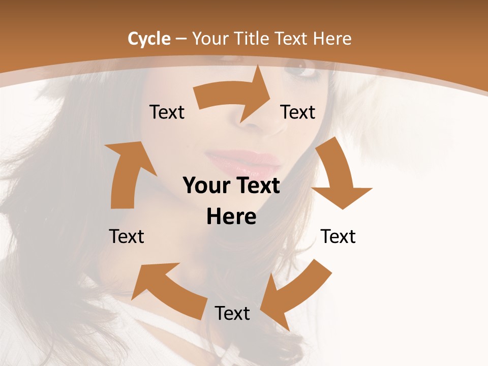 Star Attractive Female PowerPoint Template