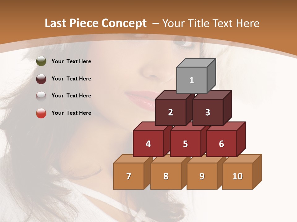 Star Attractive Female PowerPoint Template