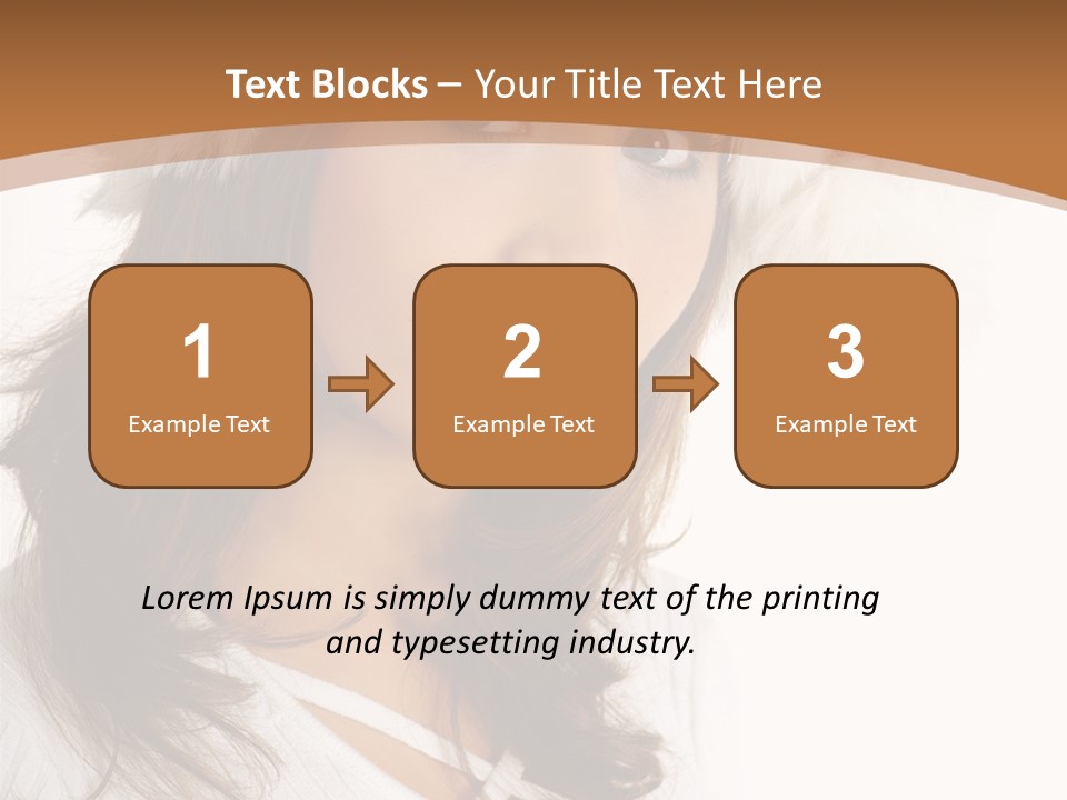 Star Attractive Female PowerPoint Template