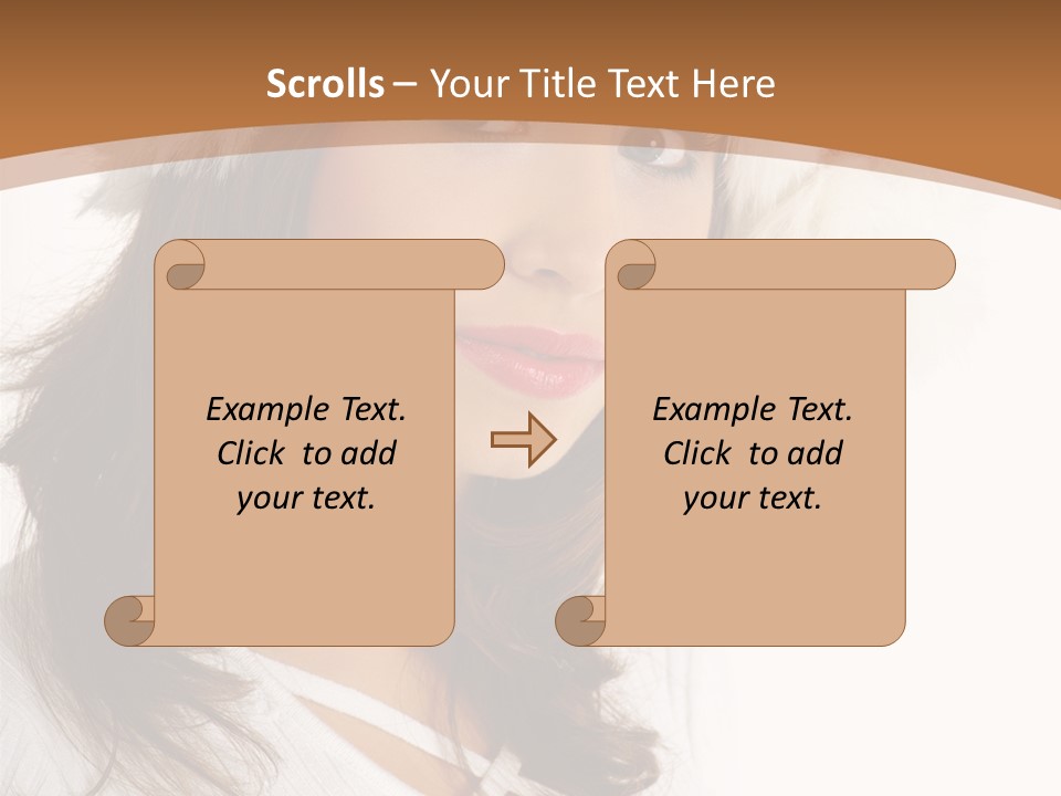 Star Attractive Female PowerPoint Template